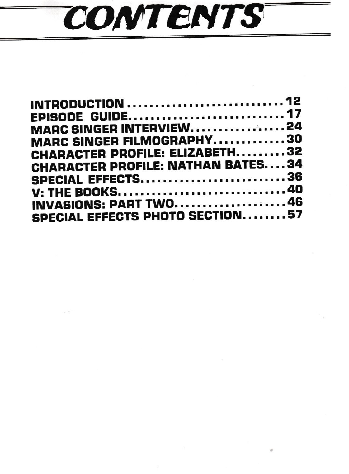 THE V FILES BOOK THREE: STALEMATE (1985) 1st printing 72 pages and typescripts.