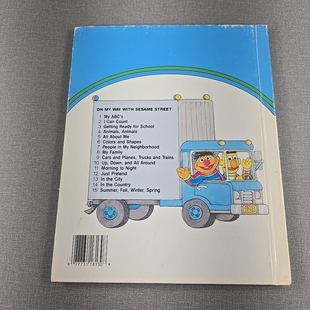 On My Way With Sesame Street Vol 13 In The City 1989 Hardcover Book
