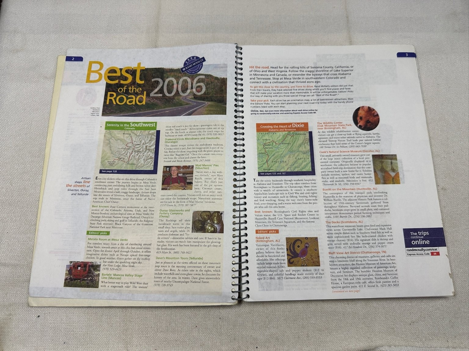 Rand McNally The Road Atlas 2006 Midsize Deluxe Spiral-Bound US Canada Mexico