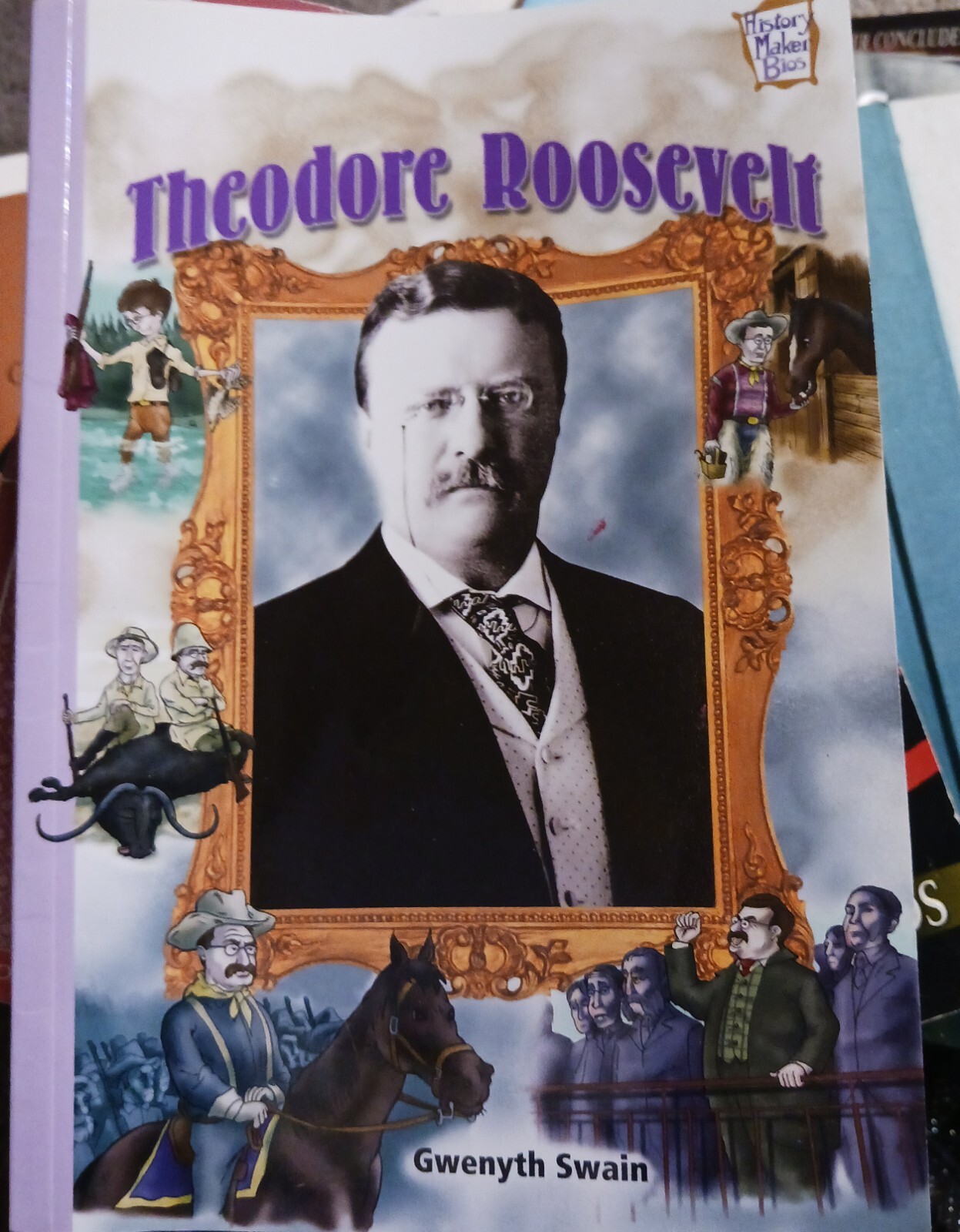 History Maker Bios Ser.: Theodore Roosevelt by Gwenyth Swain (2004, Trade…
