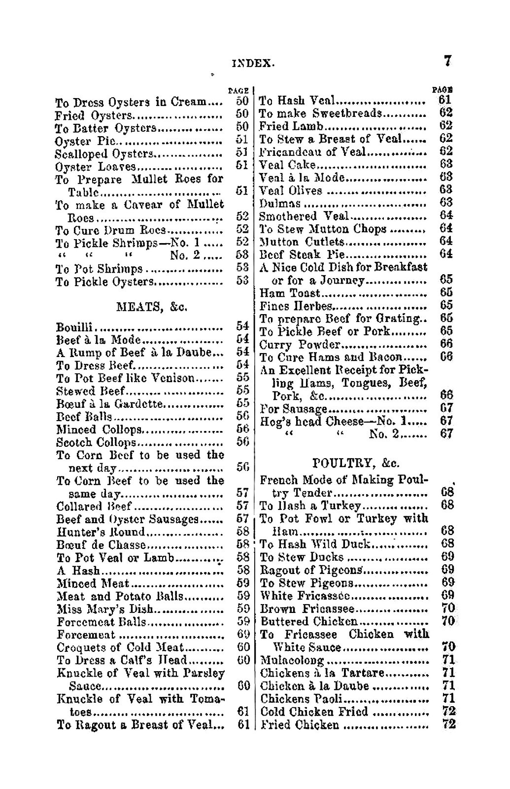 1855 House And Home Or The Carolina Housewife Vintage Cook Book 172 Pages