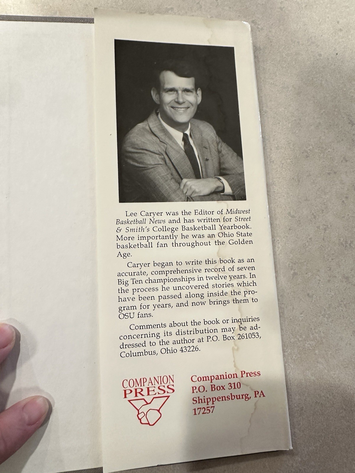 The Golden Age of Ohio State Basketball by Lee Caryer (1991, Hardcover) – Signed