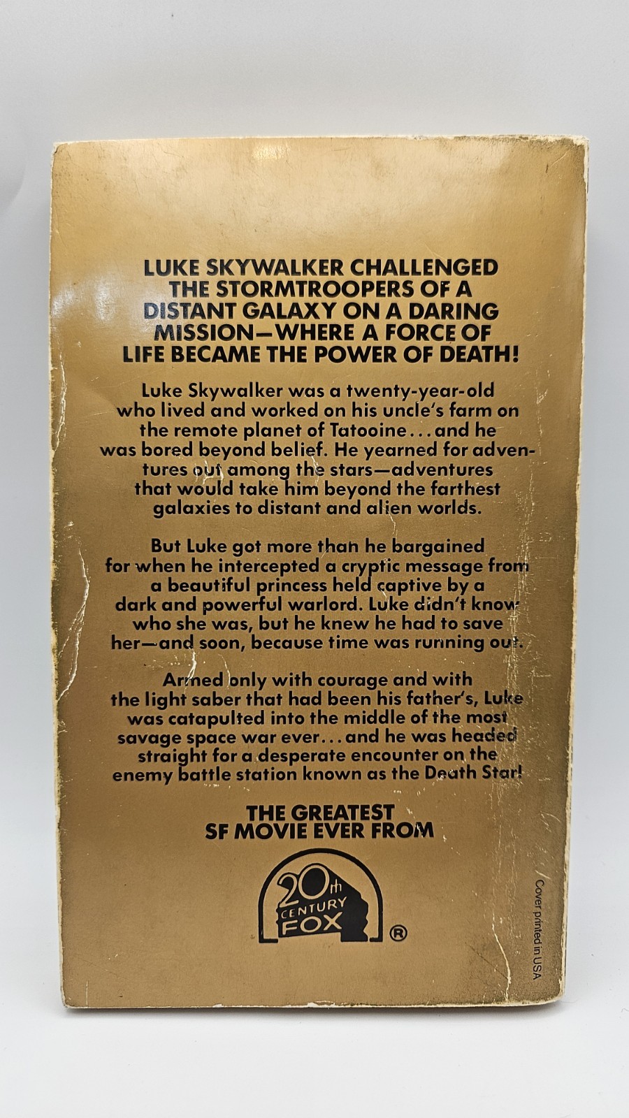 STAR WARS George Lucas 1st Ed 2nd Printing DEL REY 1976 1977 POCKET BOOK PB VTG