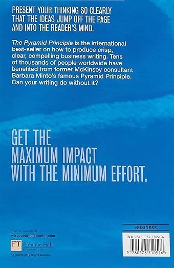 The Pyramid Principle by Barbara Minto Third Edition INTERNATIONAL