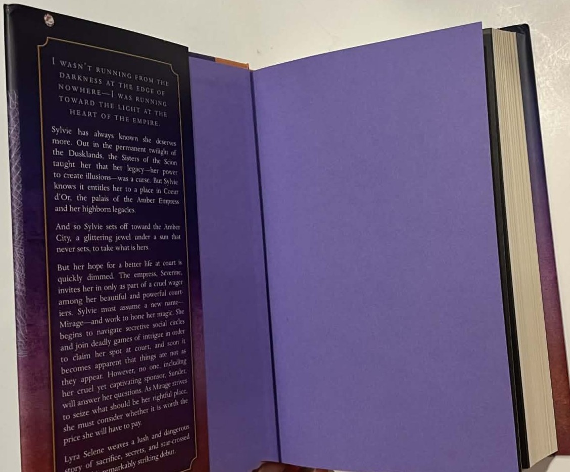 Amber and Dusk Lyra Selene SIGNED First Edition 1st Printing Hardcover DJ 2018