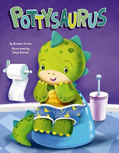 Pottysaurus – Childrens Padded Board Book – Potty Training – VERY GOOD