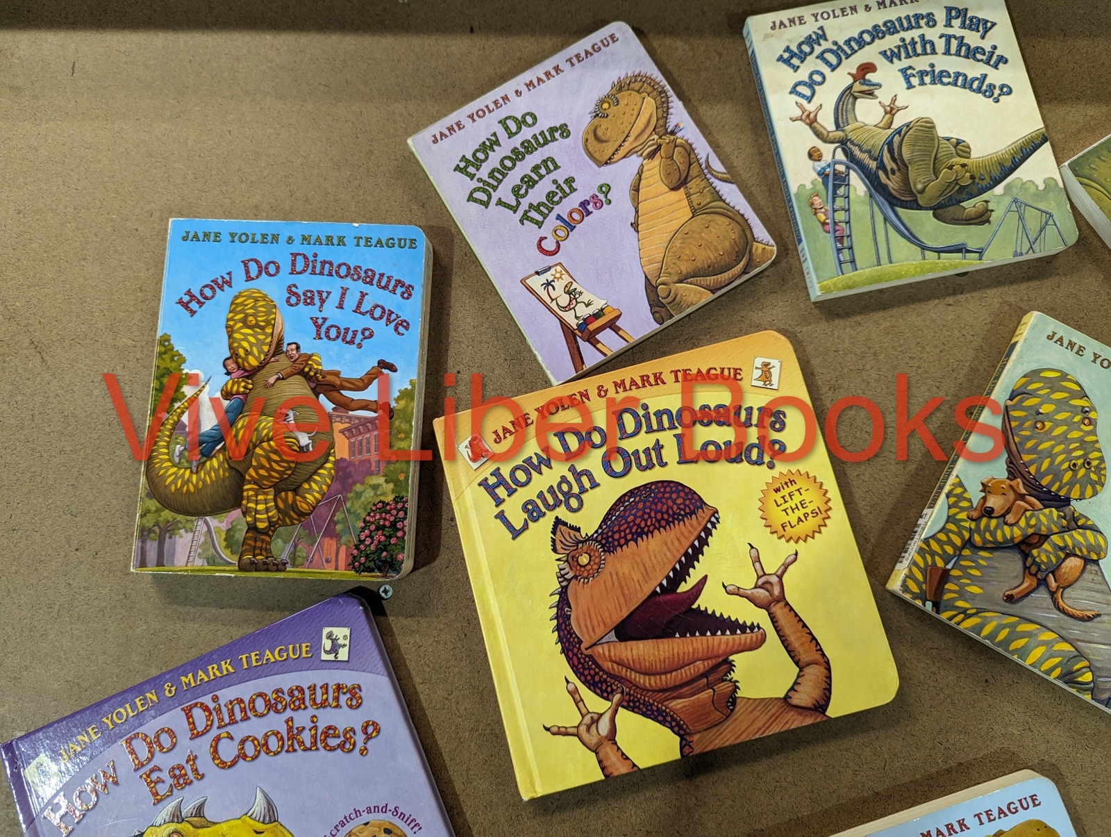Lot of 5 How Do Dinosaurs Board Books Lot Random Children/Kids/Toddlers/Babies