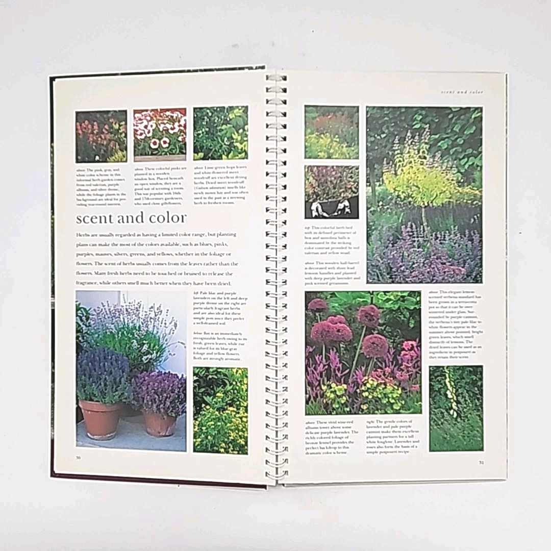 Gardening with Herbs by George Carter 1st Edition Spiral Bound Hardcover Book