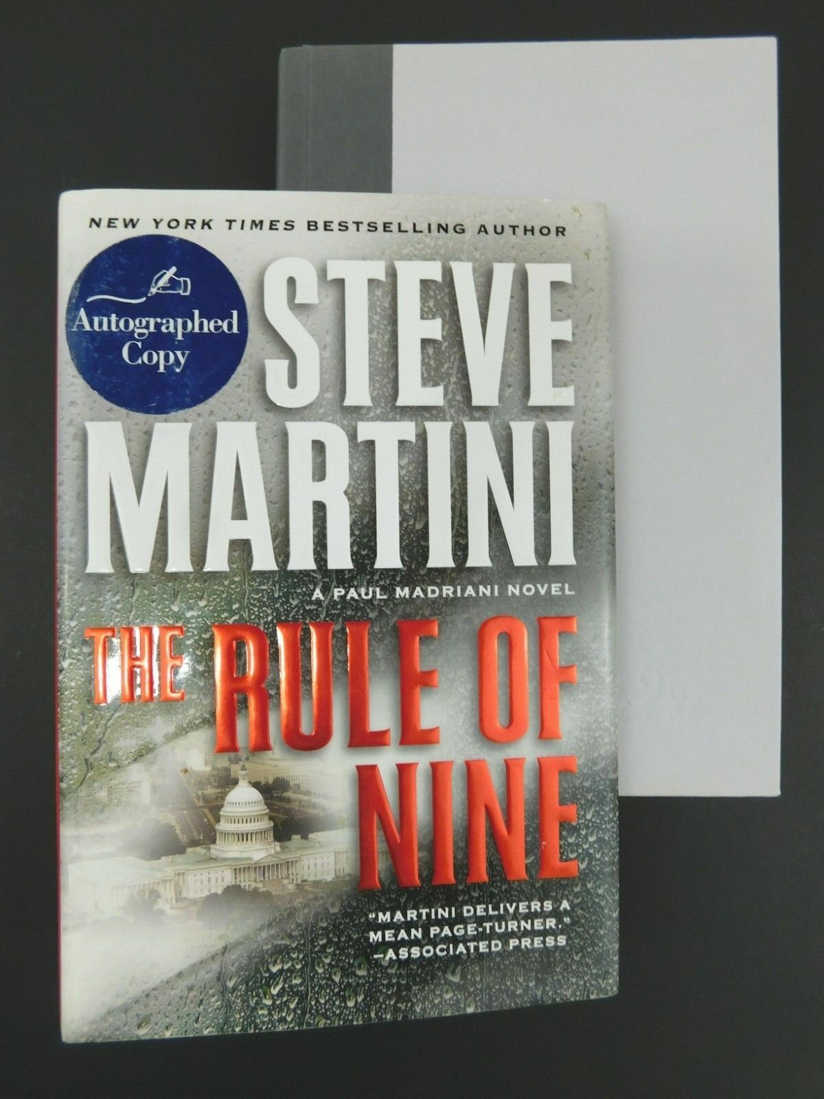Flat **SIGNED** true 1st ed 2010 STEVE MARTINI 390 pages POWER OF NINE hardcover