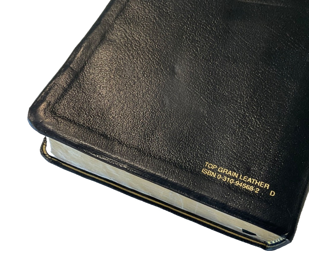 NIV Classic Reference Bible 1988 Top Grain Genuine Leather Text 1984
