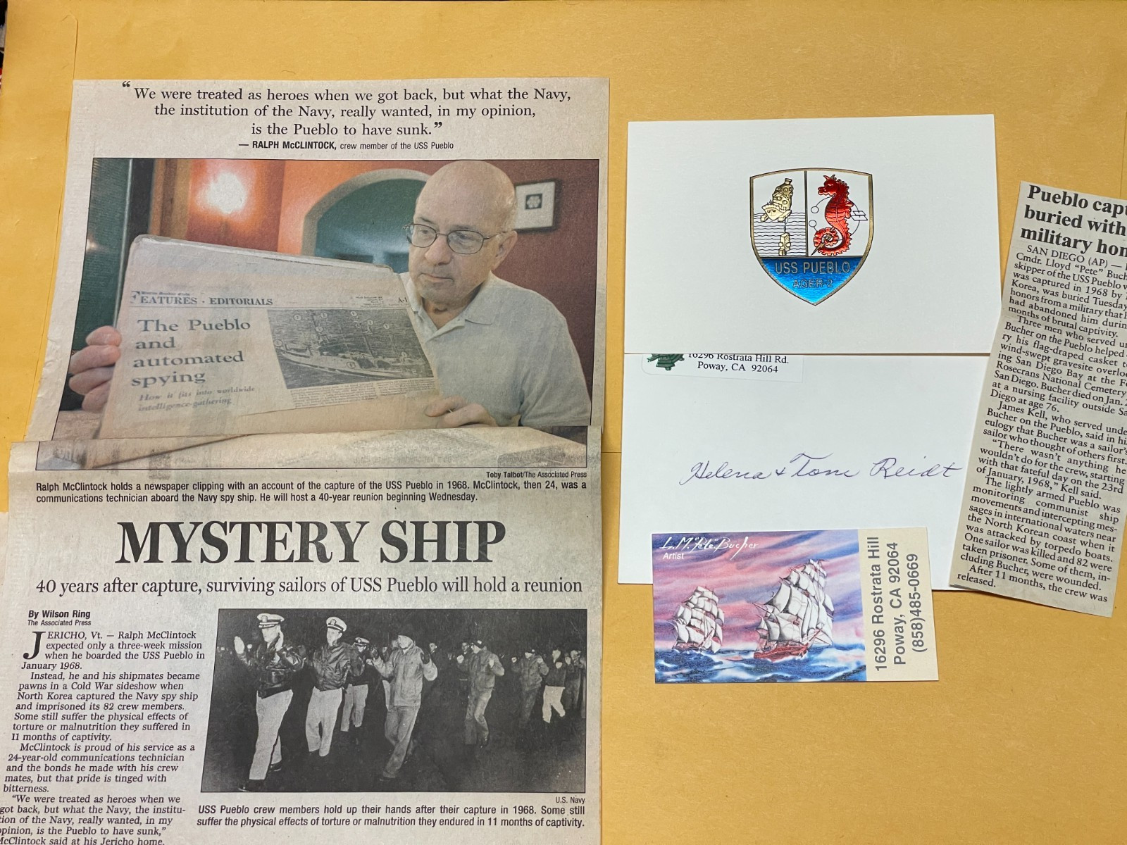 SIGNED / LLOYD M ‚PETE‘ BUCHER MY STORY / USN Captain USS Pueblo 1st Print+ More