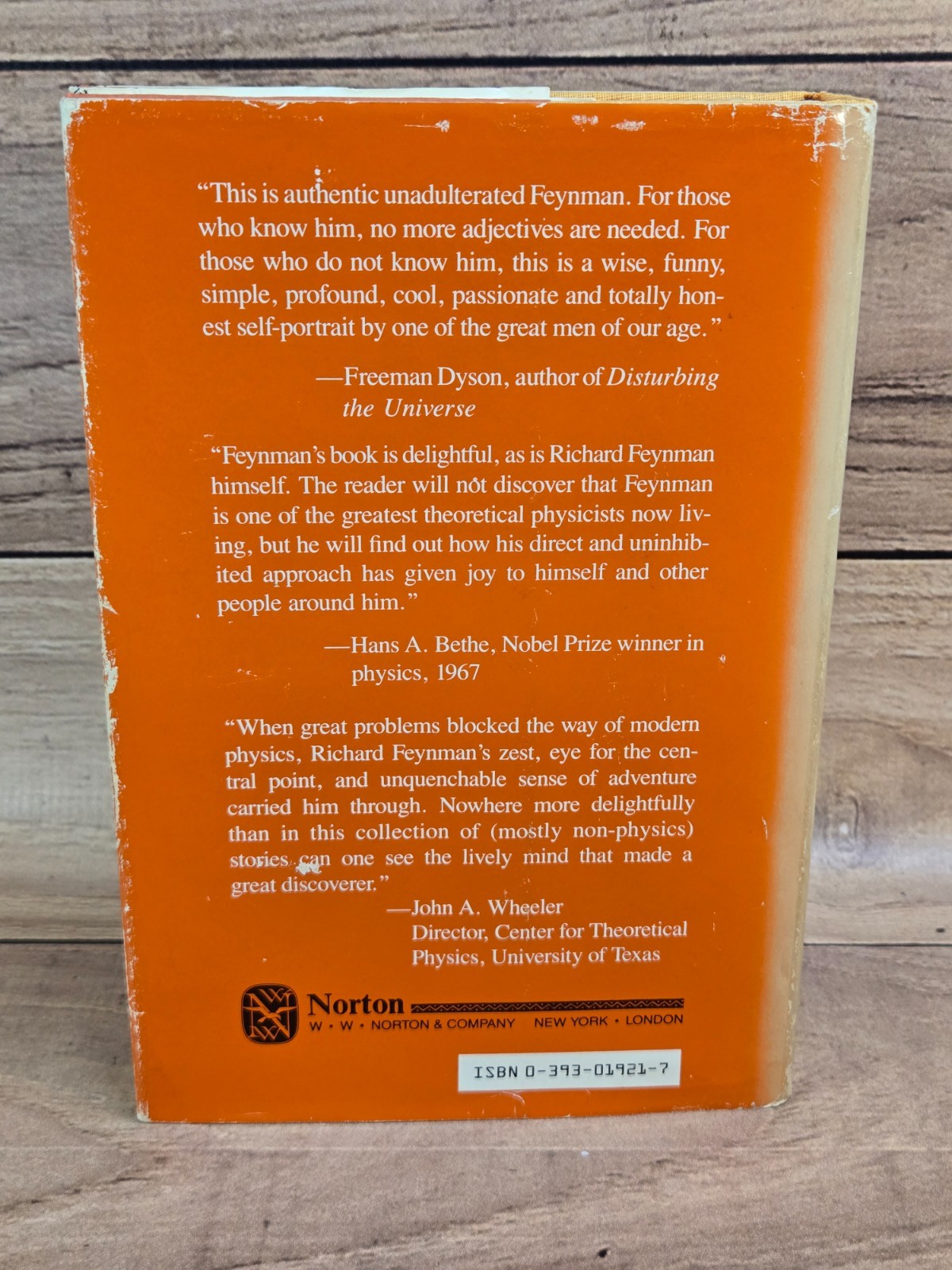 Vtg „SURELY YOU’RE JOKING, MR. FEYNMAN!“ Richard Feynman 1985 HC/DJ Norton & Co.