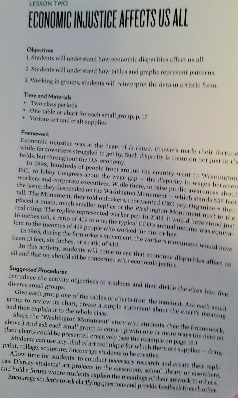 Viva La Causa The Story of Cesar Chavez TEACHER’S GUIDE Teaching Tolerance SO5