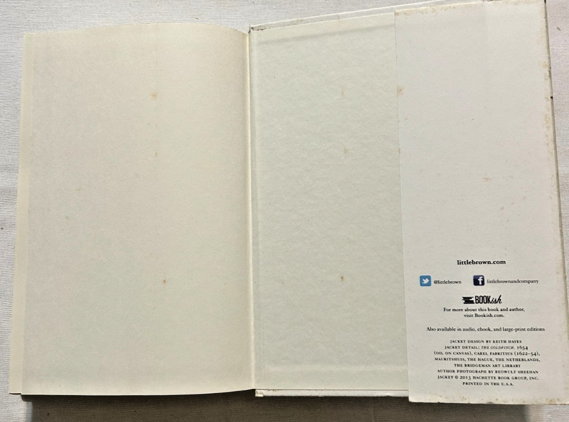 2 Donna Tartt 1st ed hardbacks w/ dust jacket The Little Friend / The Goldfinch
