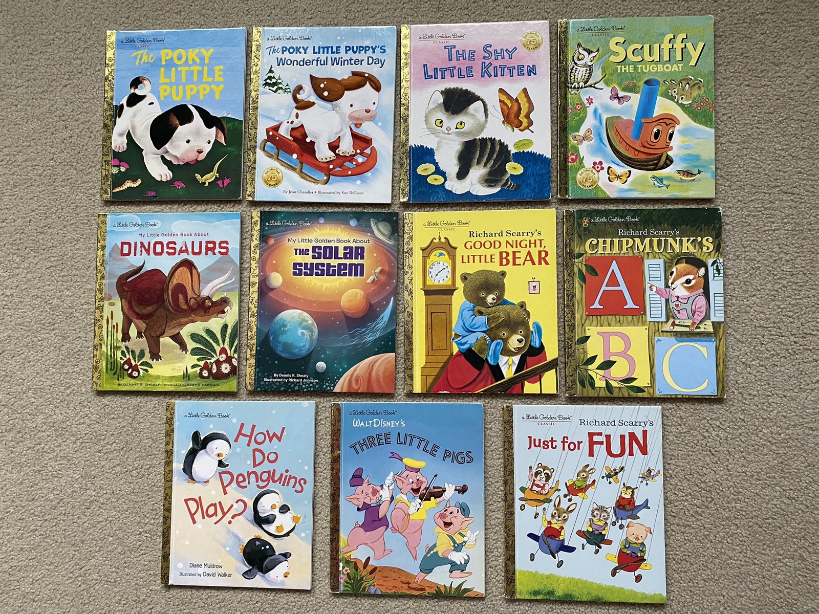 Little Golden Books – LOT OF 11 -Multiple Titles of Recent Reissued Classics