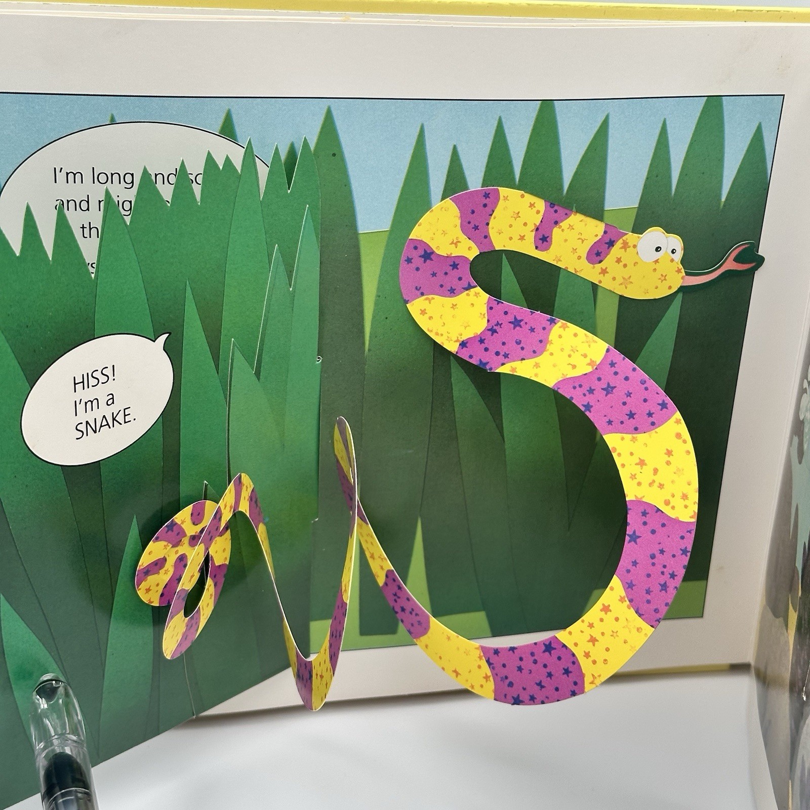 Says Who? : A Pop-Up Book of Animal Sounds by David A. Carter HC 1993
