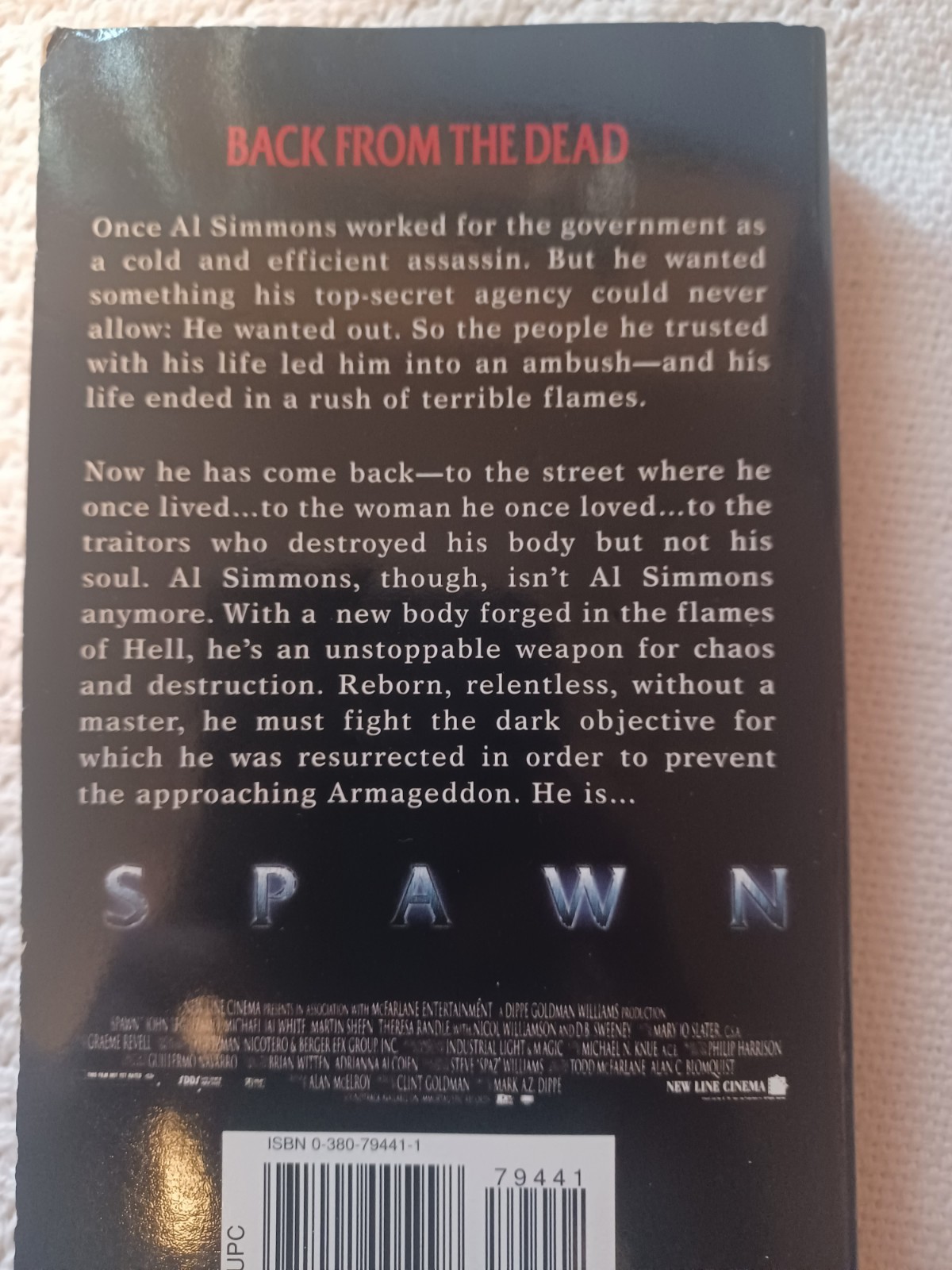 Spawn M by Rob MacGregor and New Line New Line Productions (1997, Mass Market)