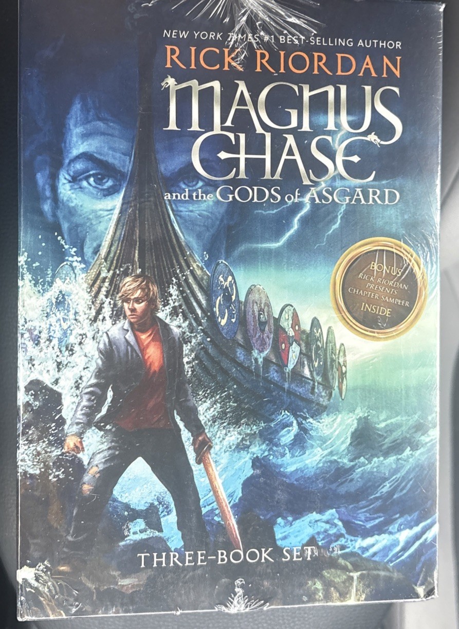 Magnus Chase and the Gods of Asgard Paperback Boxed Set by Rick Riordan SEALED