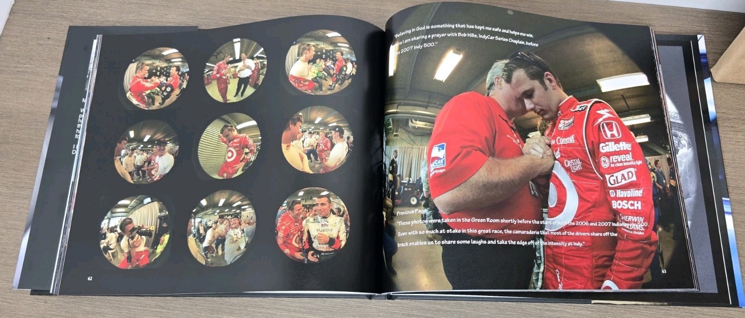 Dan Wheldon LionHeart Book Hard Cover Dust Jacket 120 Pages Indy 500
