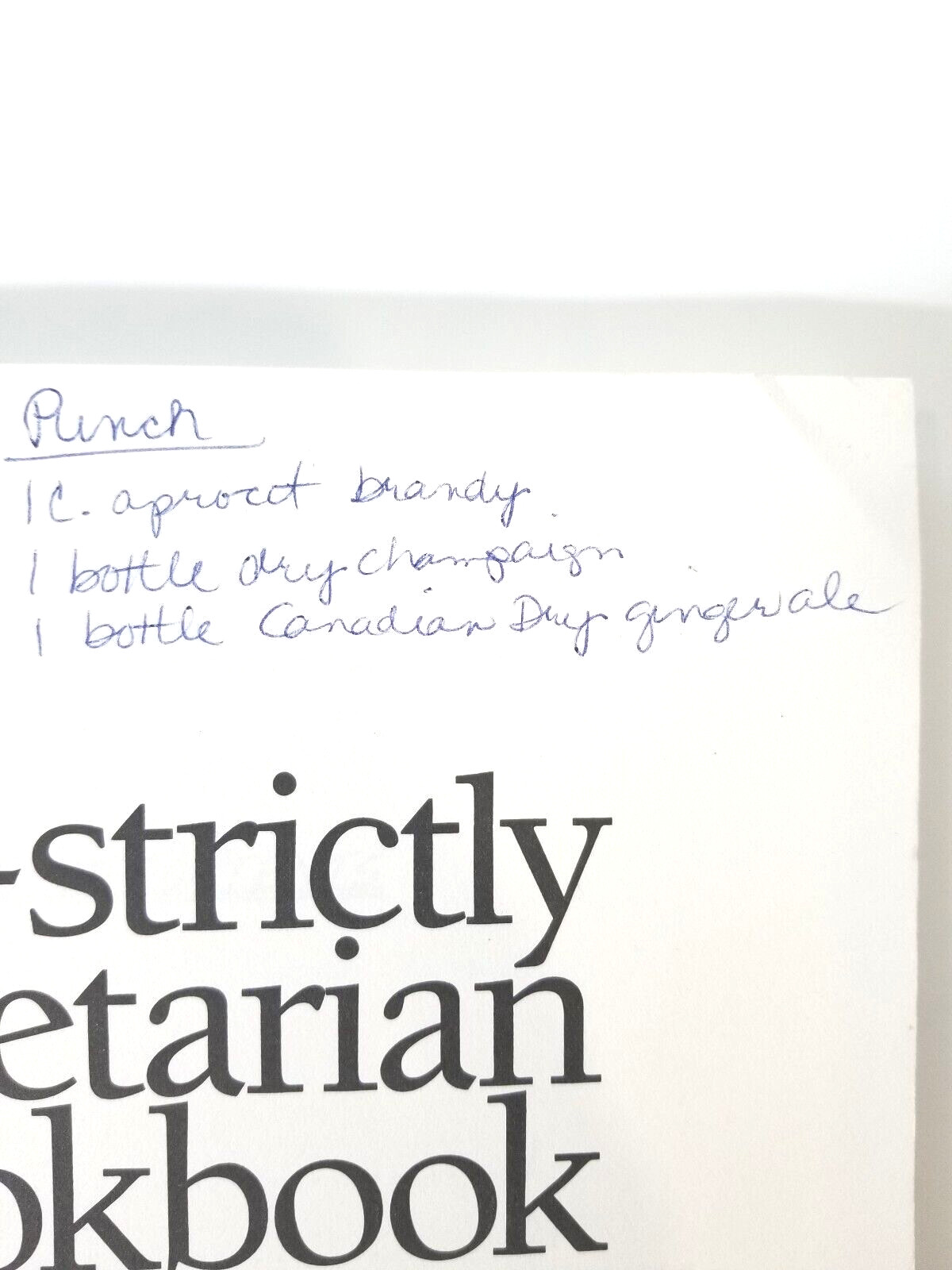 The Not-Strictly Vegetarian Cookbook Lois Dribin Paperback 1982 242 Pages Index
