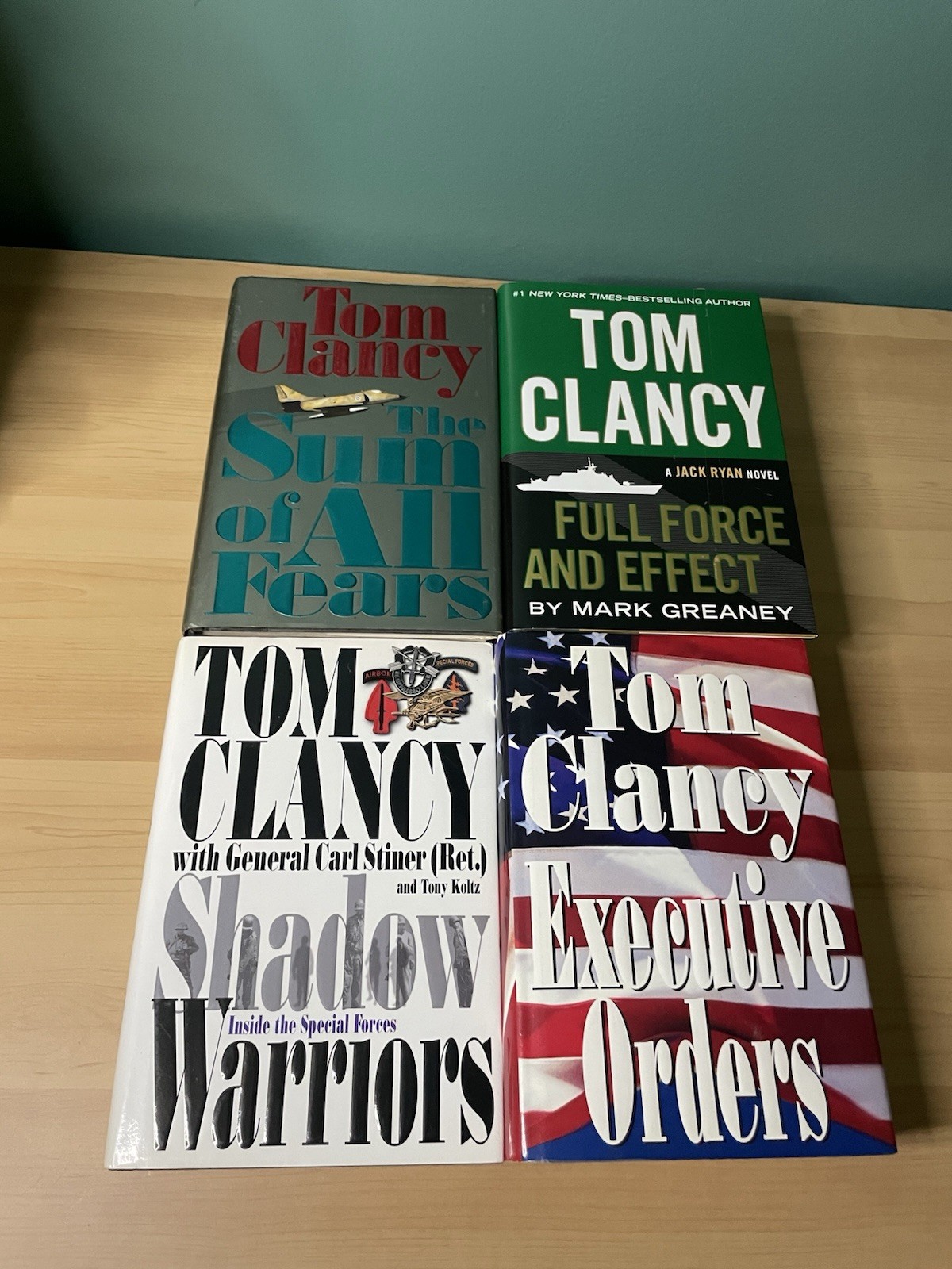 Tom Clancy lot 12 Books Hardcover Dust Jacket Mixed Titles & Years