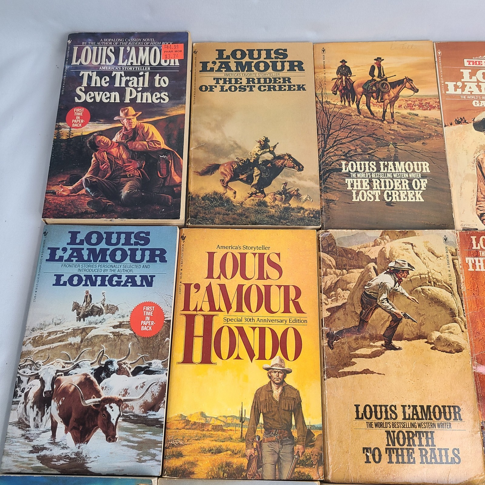 18 Piece Lot Of Louis L’amour Western Trade Paperback Books Titles As Shown