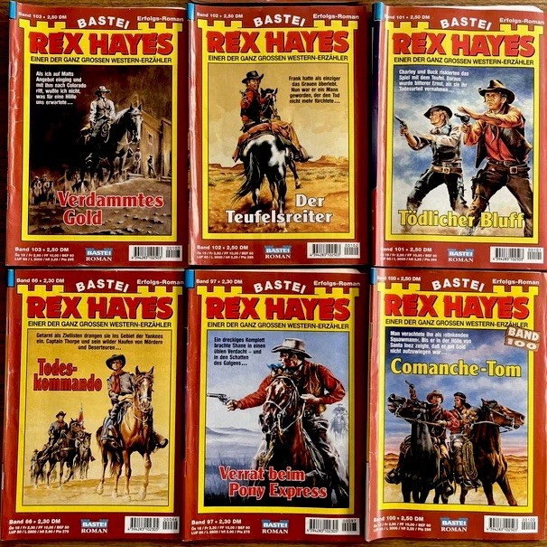 41 BASTEI Western-Bestseller Misc Pulp Fiction German Booklets Books Vintage VG