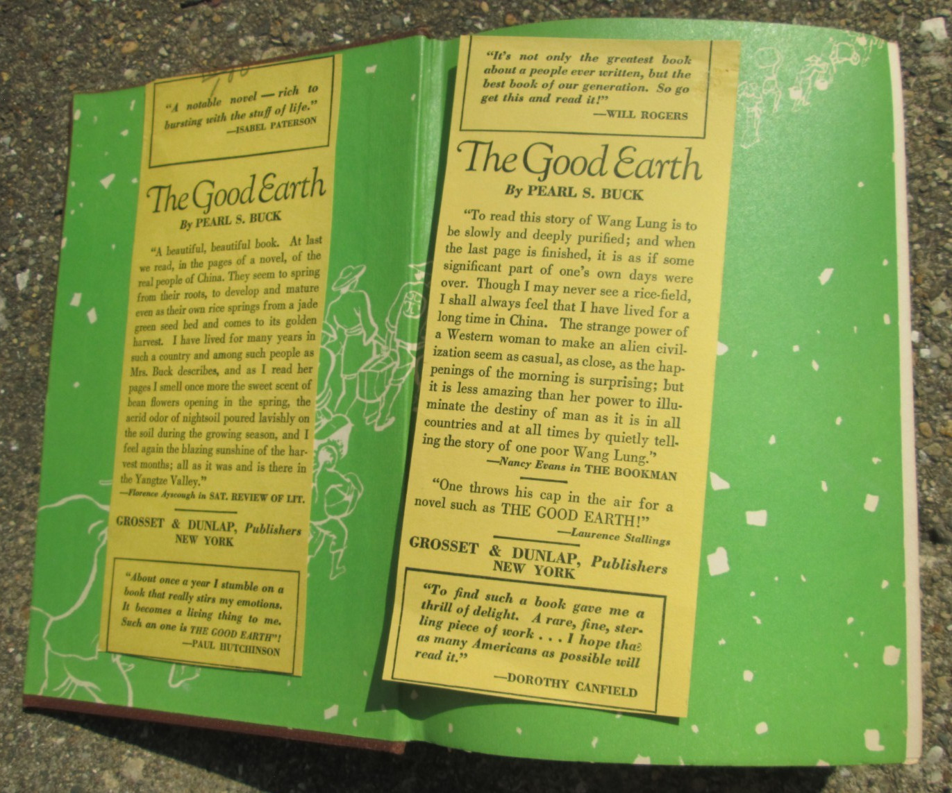 The Good Earth by Pearl S. Buck Grosset & Dunlap Hardcover 1936 1st Ed. 33rd Pri