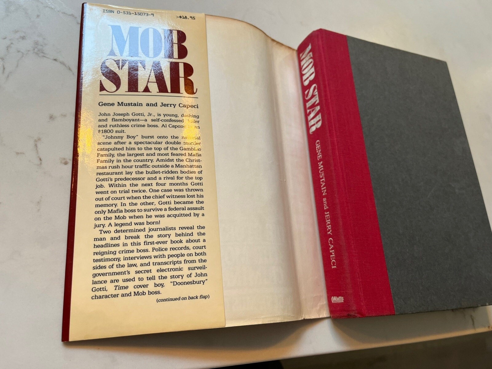MOB STAR The Story of JOHN GOTTI by G. MUSTAIN & J. CAPECI HC DJ 1st Ed EUC