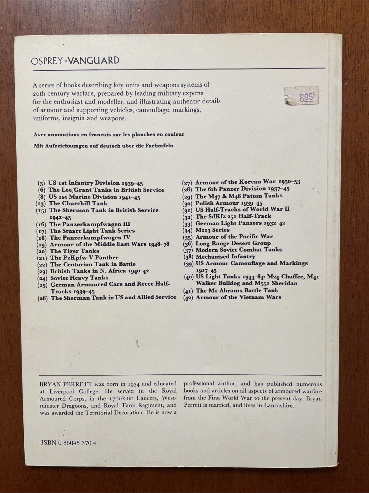 Stuart Light Tank – Osprey Vanguard No. 17, 48 Pages, 1980