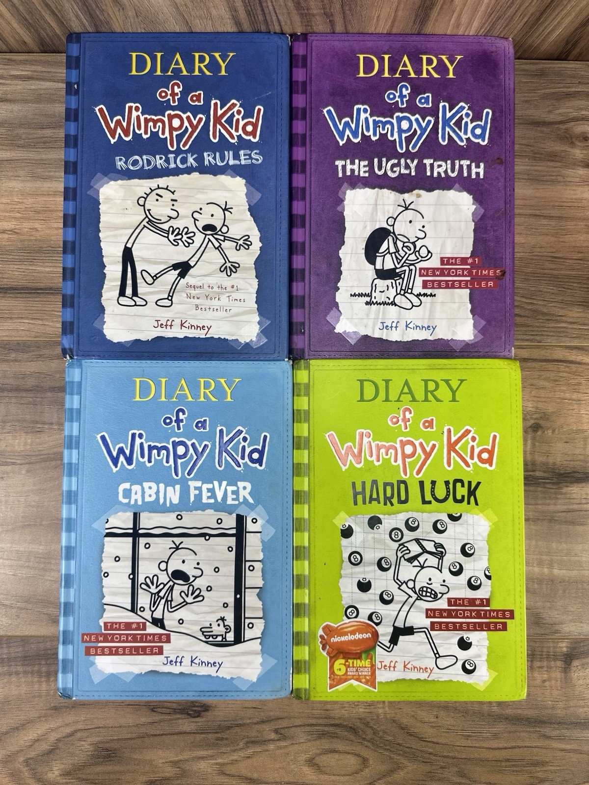 Diary of a Wimpy Kid Series Hardcovers Lot of 7 by Jeff Kinney