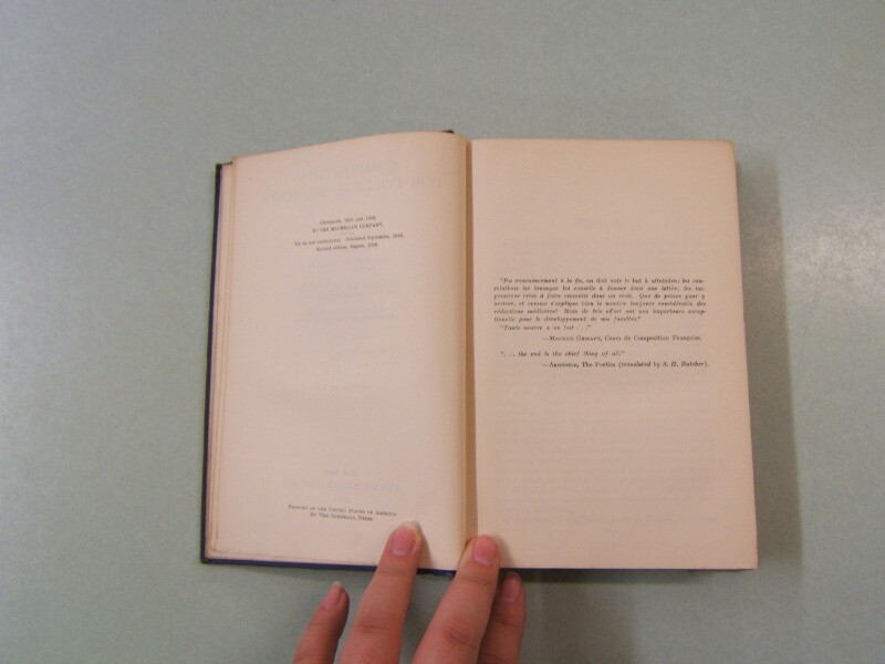 Composition for College Students The Macmillan Company Revised Ed 1926