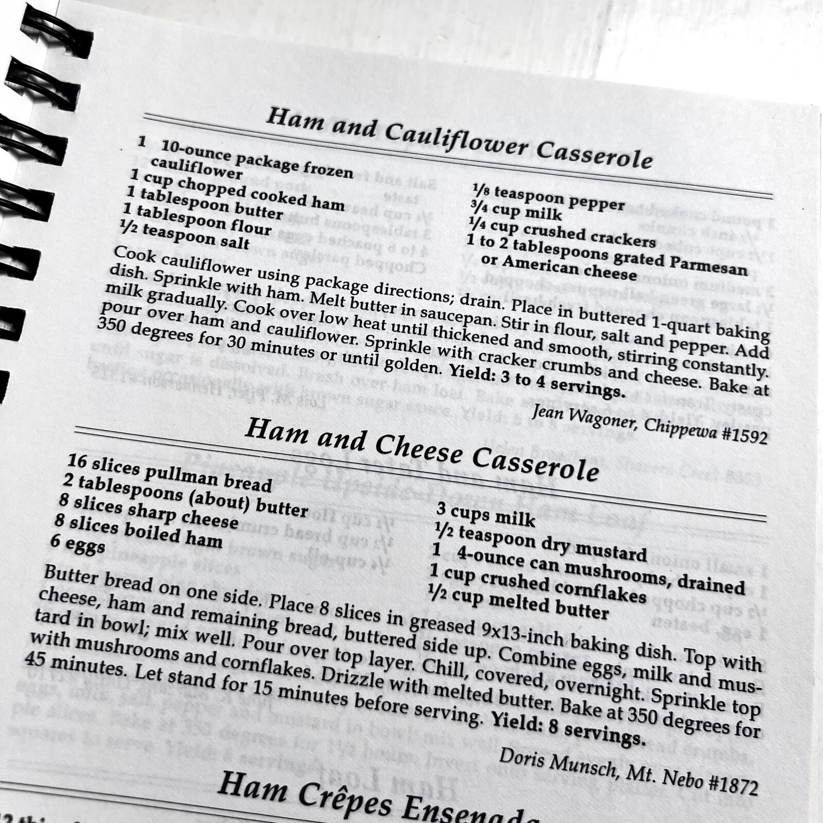 The Pennsylvania State Grange Cookbook 1993 Spiral Bound 432 Pages
