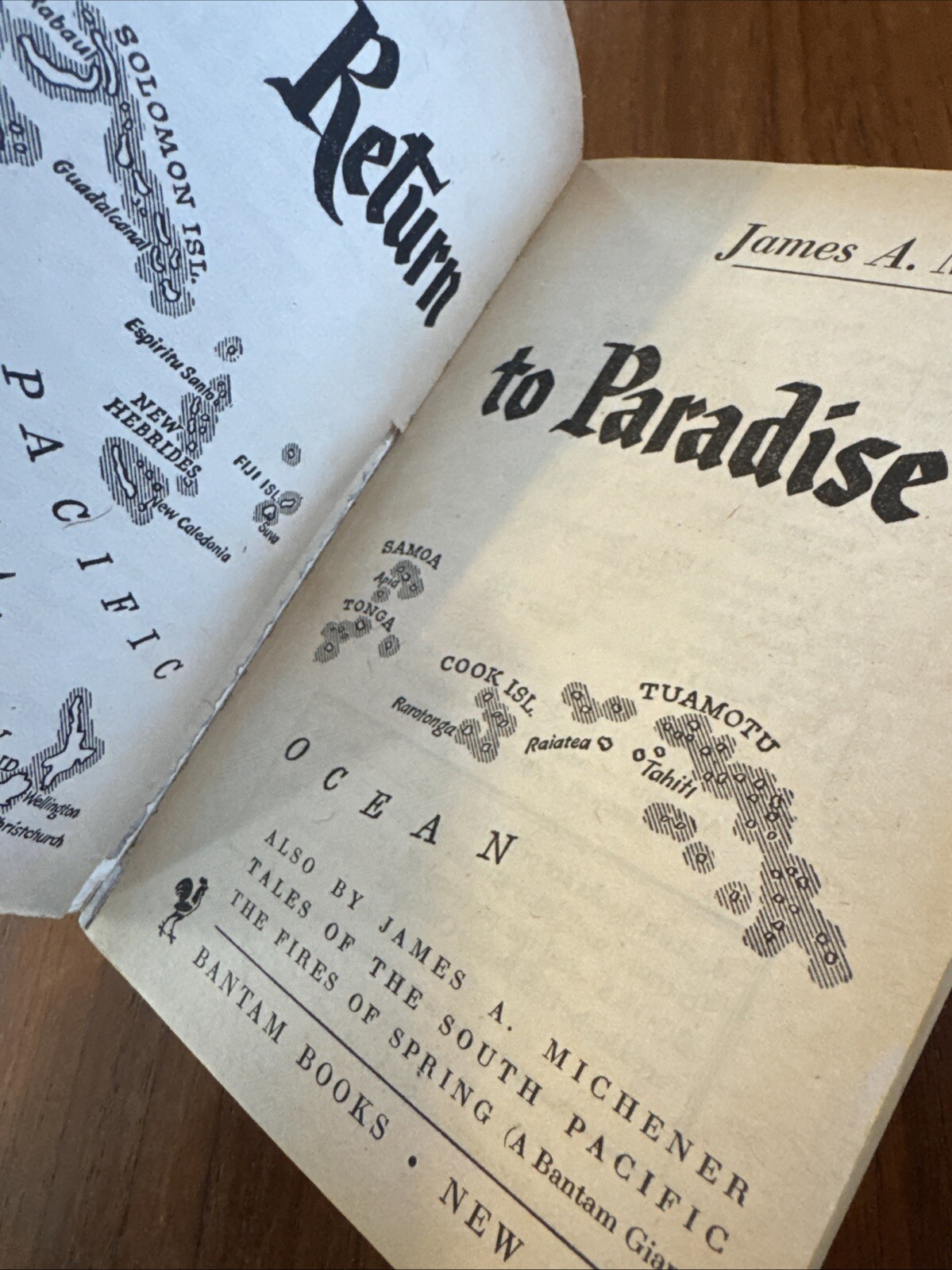 Return to Paradise James A. Michener 1952 1st Bantam Edition Print Bantam Giant