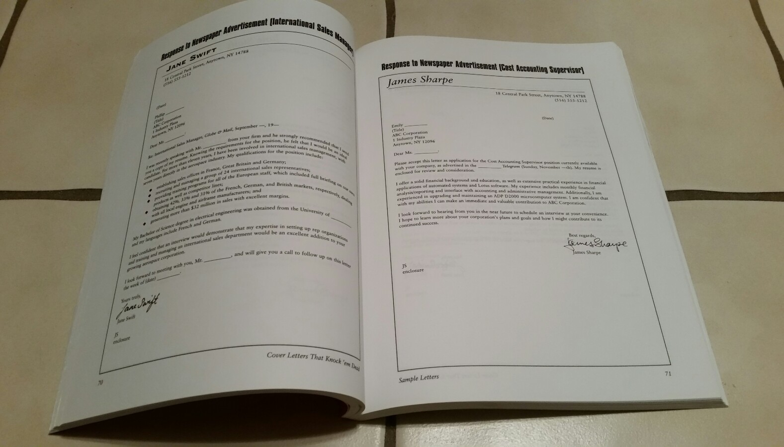 Cover Letters That Knock ‚Em Dead by Martin Yate;Over 1.7 million Knock ‚em Dead
