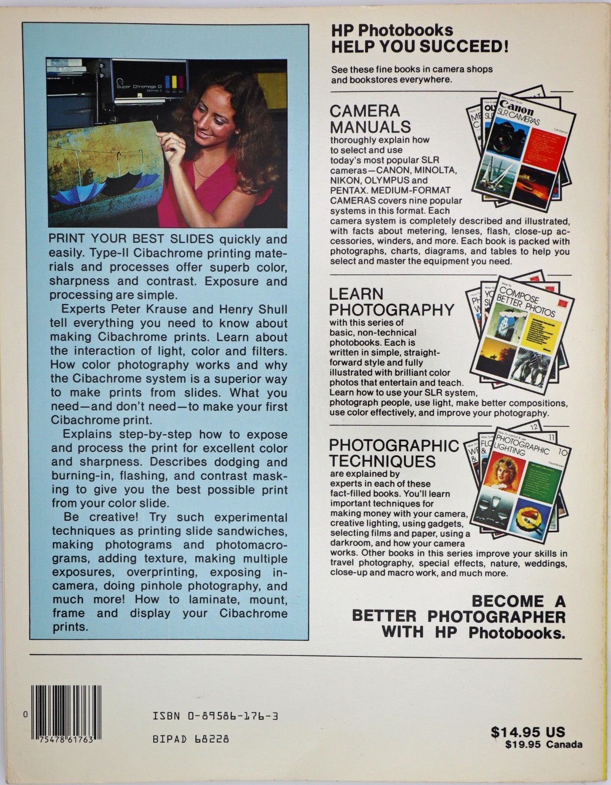 2 Complete Guides to Cibachrome Printing, 1980, 1982, & 1 Ilford USA version