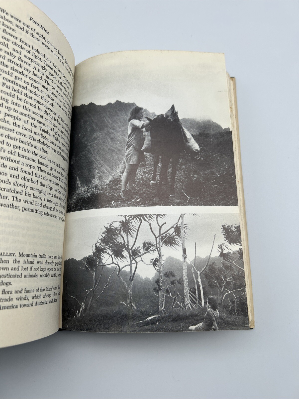 Fatu-Hiva: Back to Nature Illustrated Hardcover Book by Thor Heyerdahl 1974