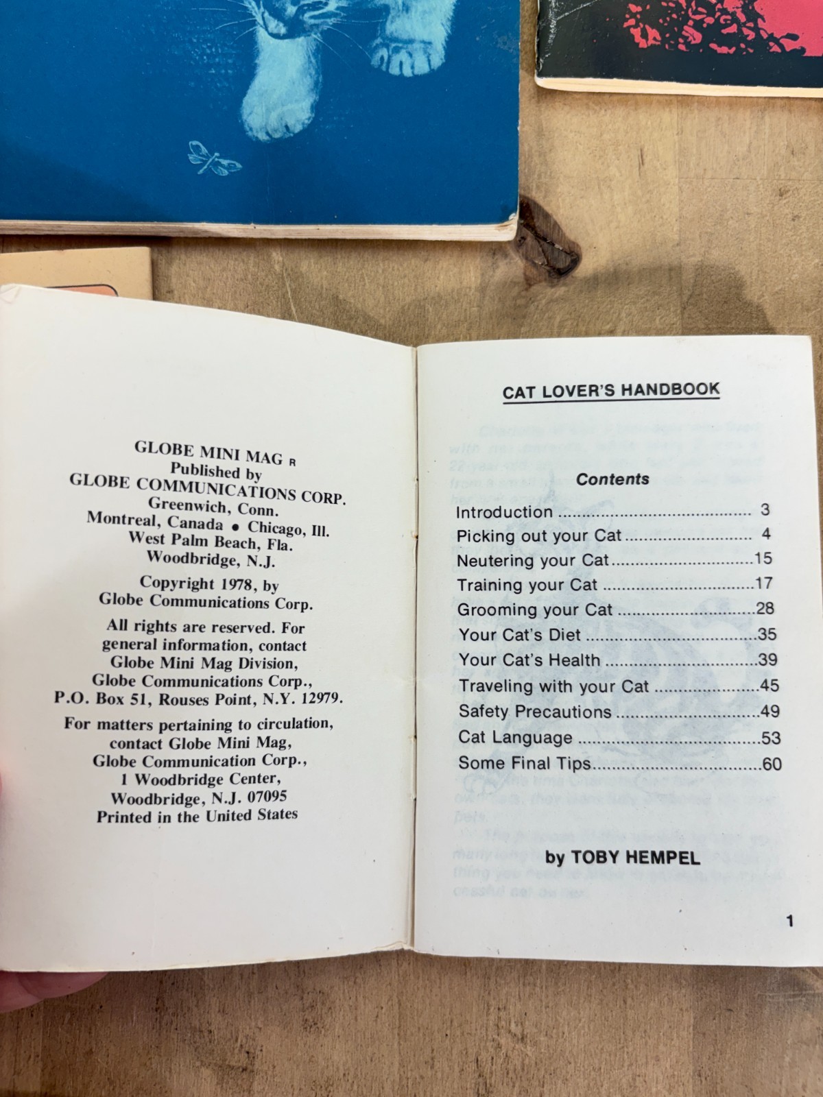 Lot 4 Vtg Cat Books, Uncanny Cats, The Pocket Pet Encyclopedia, Home Pet Guide