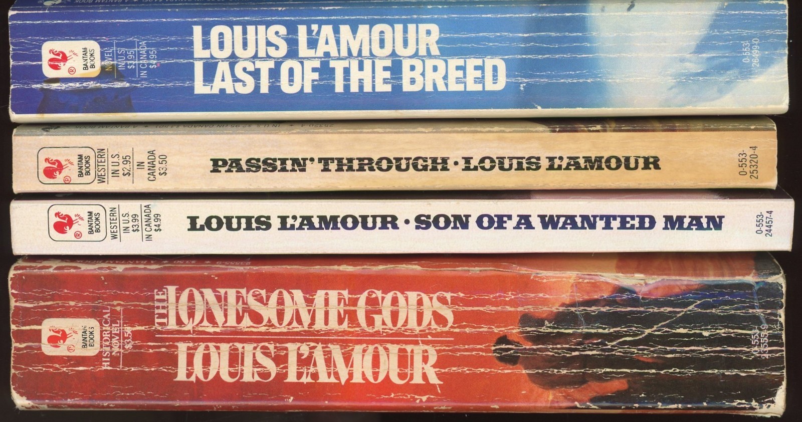 Western Action Adventure Lot of 4 Paperback by Louis Lamour