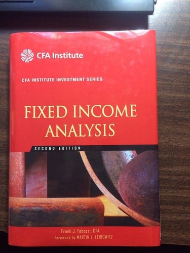 Fixed Income Analysis, Fabozzi, Frank J., Good Book