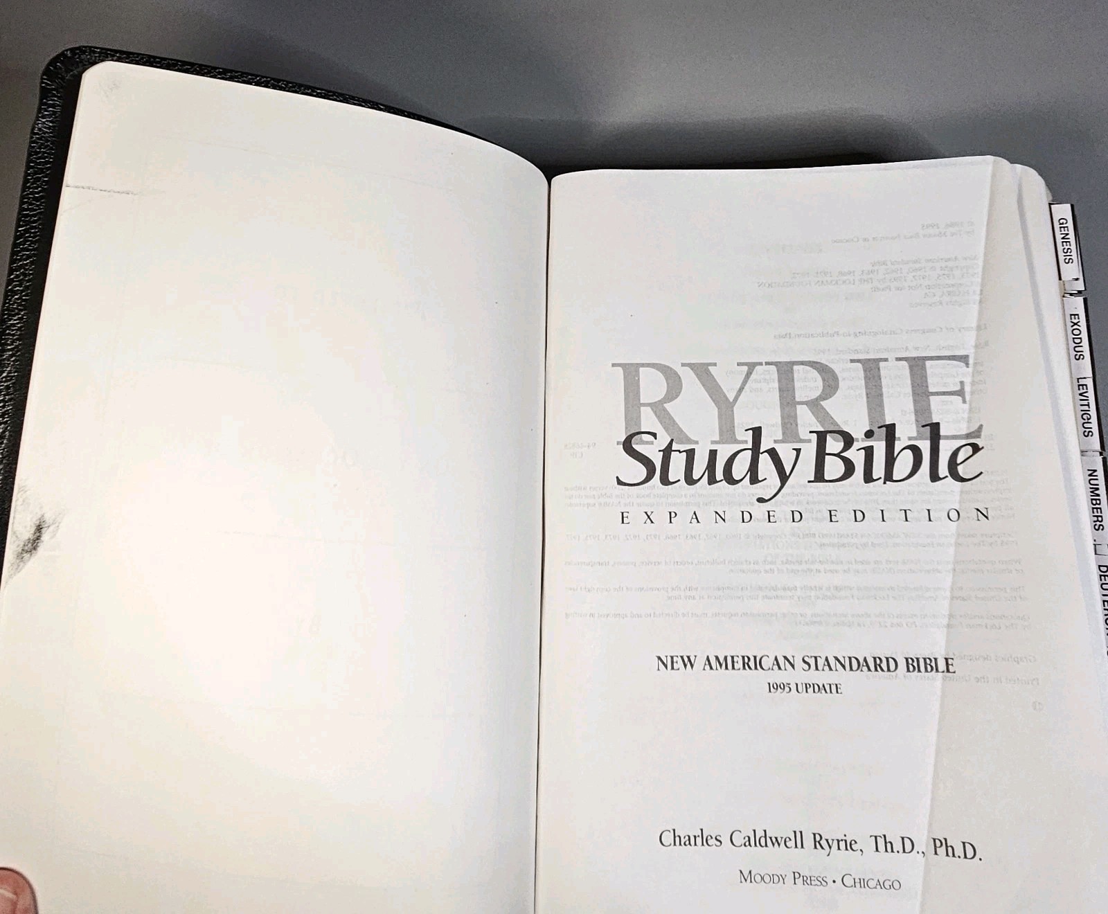 Ryrie Study Bible Expanded Edition New American Standard Bible Red Letter Moody
