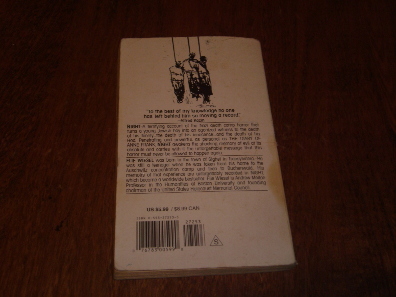 Night by Elie Wiesel (1982) Paperback