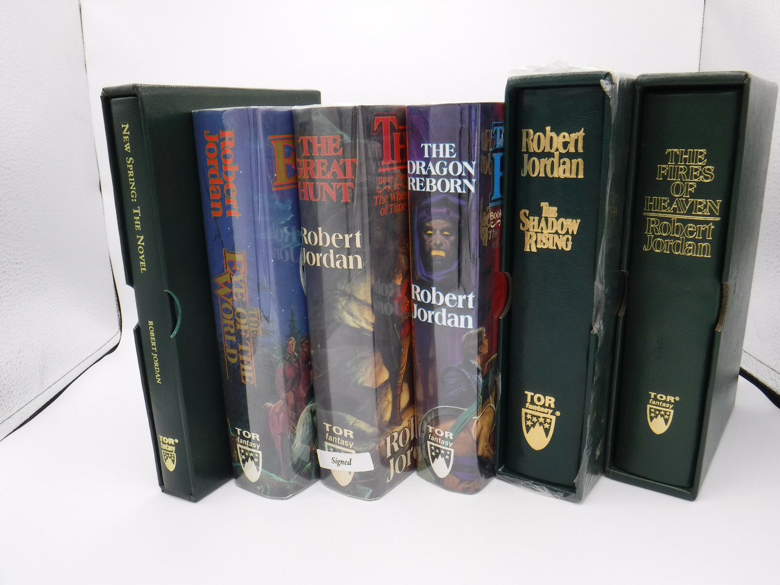 Wheel of Time The Eye of the World Signed 1st/1st set Robert Jordan Leatherbound
