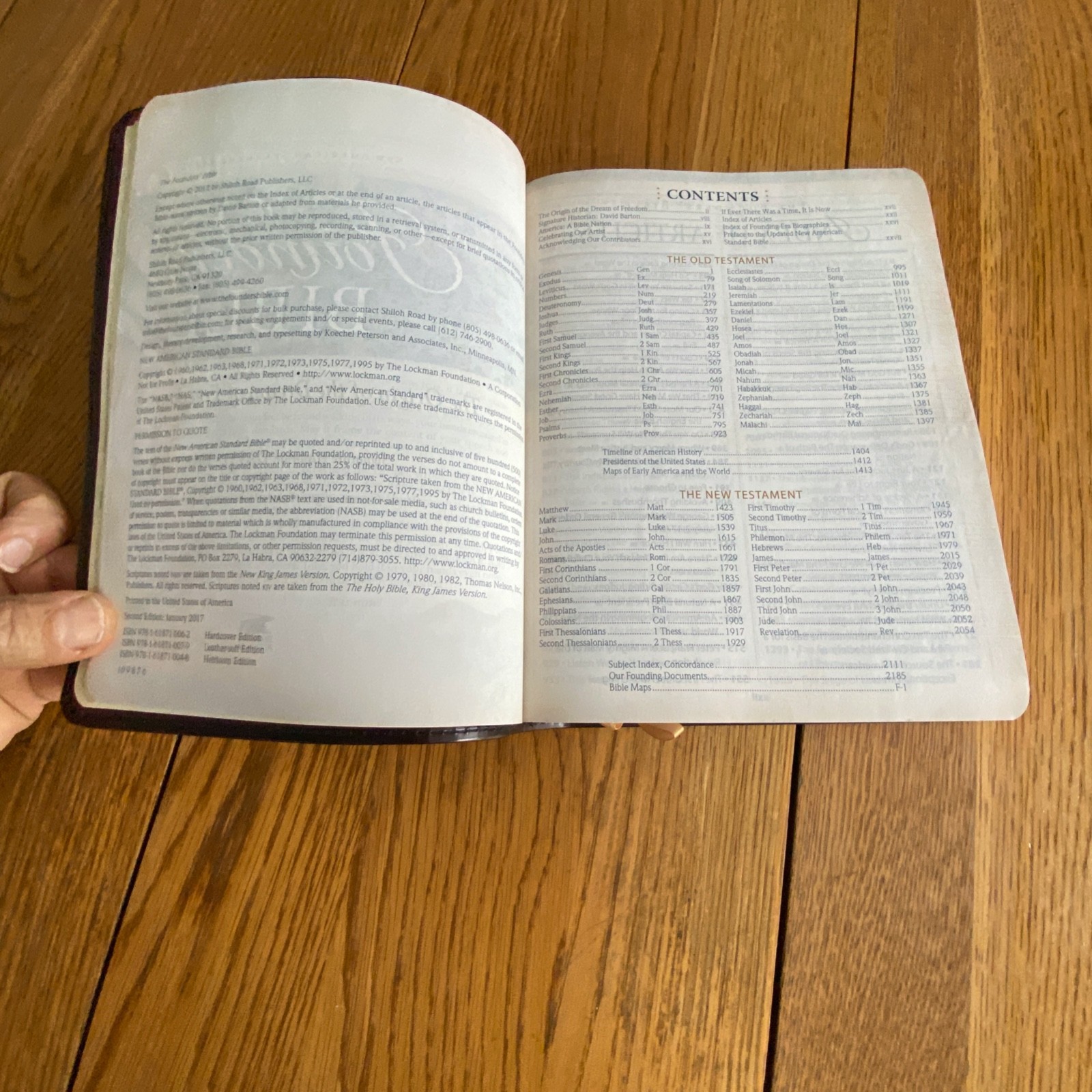 The Founders Bible NASB 2nd Edition Leathersoft Brown