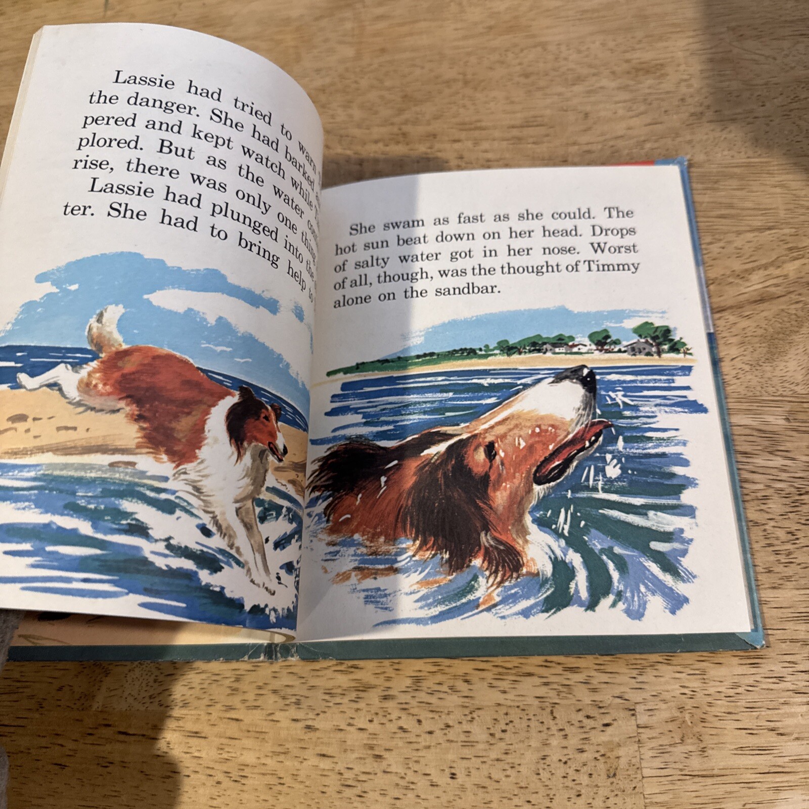 Lassie The Sandbar Rescue, 1964, Whitman Publishing by Jean Fiedler