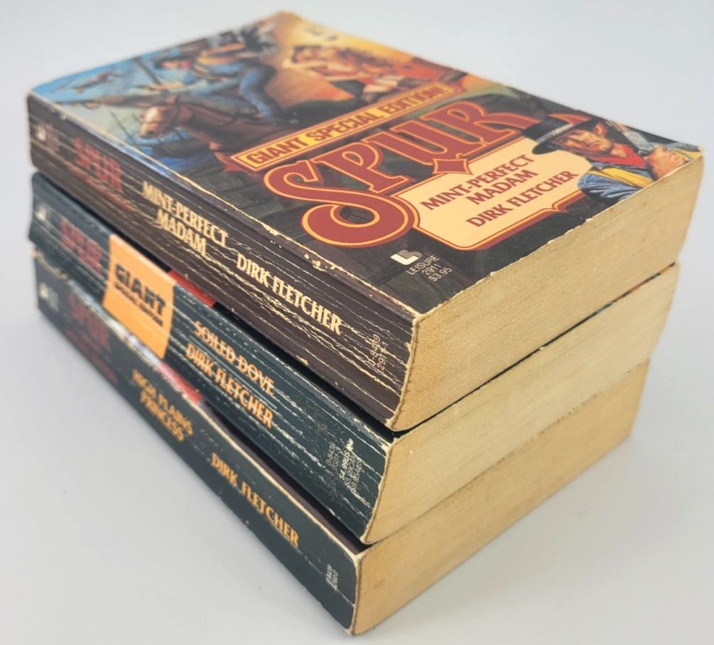 Spur McCoy Dirk Fletcher 15 Book Lot Adult Westerns #41 Soiled Dove Giant Rare