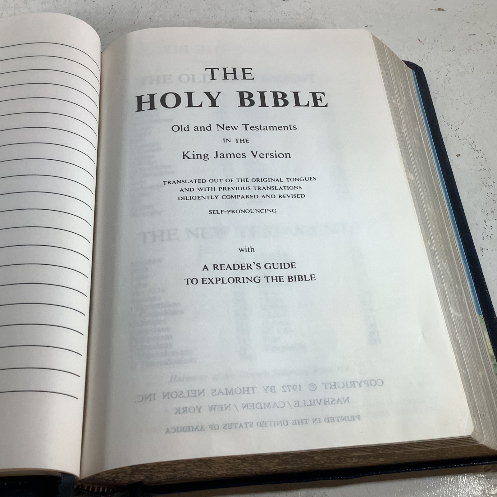 Holy Bible Kenneth Copeland Reference Edition KJV Genuine Leather 1991 VG