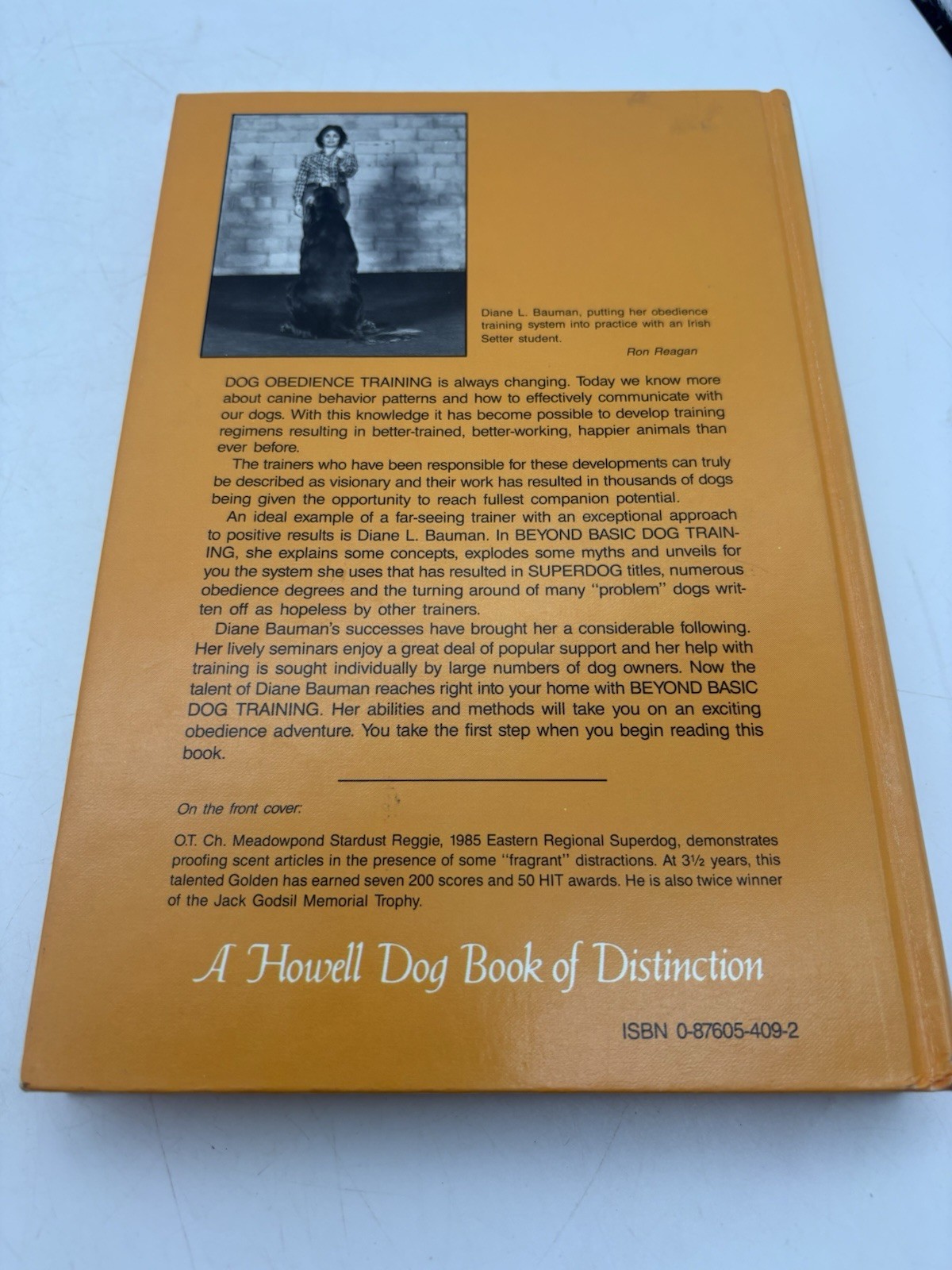Beyond Basic Dog Training Diane L Bauman Hardcover Howell Dog Book 1986