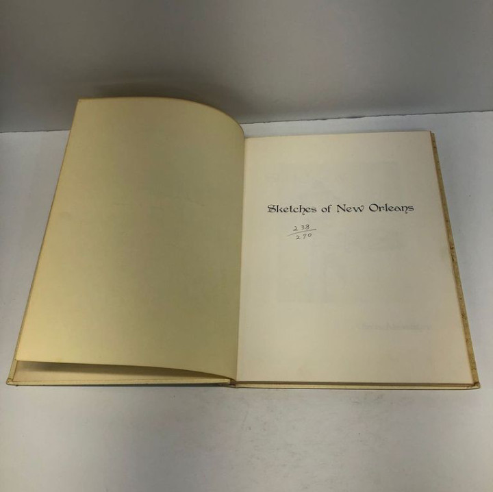 Sketches of New Orleans Olivia wassmer 1974 Hardcover Dust jacket Signed