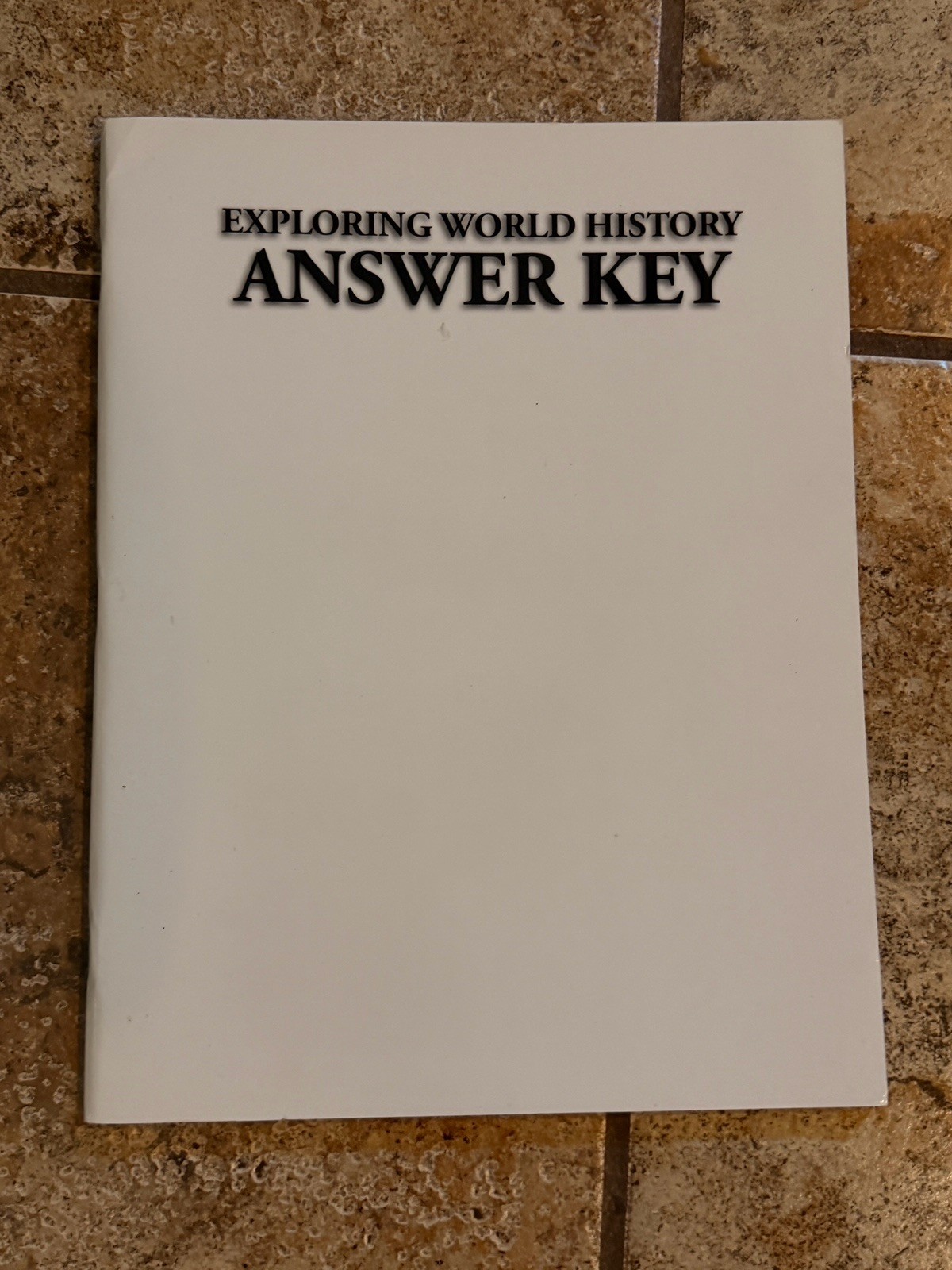Notgrass Exploring World History Vol 1 & 2/In Their Words/Quiz Key Student Revie
